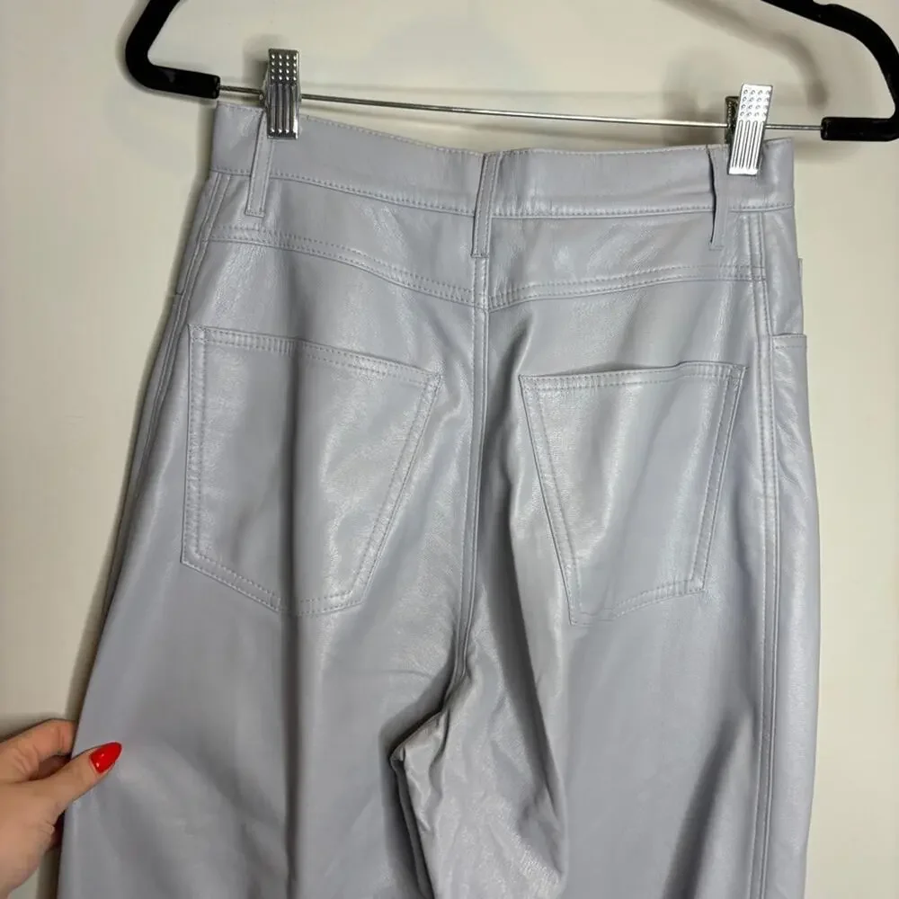 Nanushka Vegan Leather Tapered Trouser Pants - Picture 4 of 8